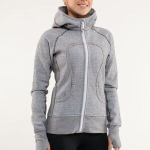 Lululemon Scuba Hoodie *Stripe-White Black Mircostripe- Size 6